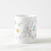 Personalisierte Mama Tasse mit Kinderhände (Mittel)