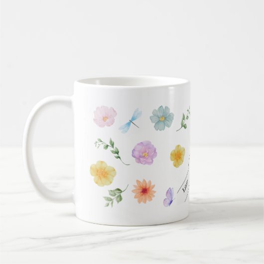 Personalisierte Mama Tasse mit Kinderhände (Links)