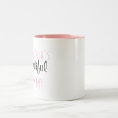 Personalisierte Mama-Tasse Zweifarbige Tasse (Mittel)