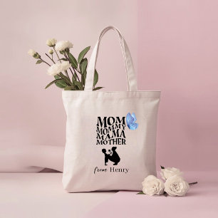 Personalisierte Mama-Typografie-Tasche Tragetasche