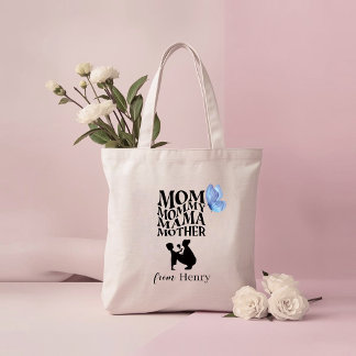 Personalisierte Mama-Typografie-Tasche Tragetasche