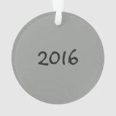 Personalisierte Mama-und Baby-Elefant-Verzierung Ornament (Rückseite)