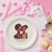 Personalisierte Mama und Tochter (10) Pappteller (Party)