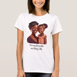 Personalisierte Mama und Tochter (10) T-Shirt