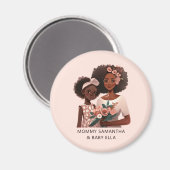 Personalisierte Mama und Tochter (12) Magnet (Vorderseite/Rückseite)