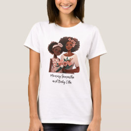 Personalisierte Mama und Tochter (12) T-Shirt