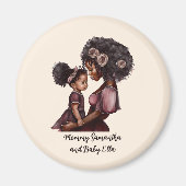 Personalisierte Mama und Tochter (1) Magnet (Vorne)