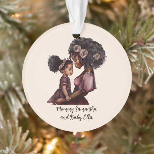 Personalisierte Mama und Tochter (1) Ornament (Baum)