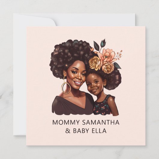 Personalisierte Mama und Tochter (20) (Vorderseite)