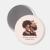 Personalisierte Mama und Tochter (20) Magnet (Vorderseite/Rückseite)