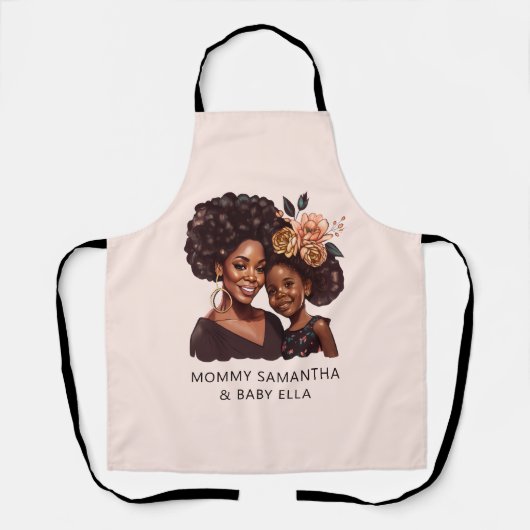 Personalisierte Mama und Tochter (20) Schürze (Vorderseite)