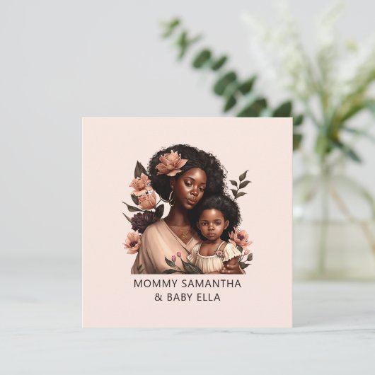 Personalisierte Mama und Tochter (21) (Stehend Vorderseite)