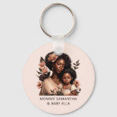 Personalisierte Mama und Tochter (21) Schlüsselanhänger (Rückseite)