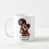 Personalisierte Mama und Tochter (2) Kaffeetasse (Links)
