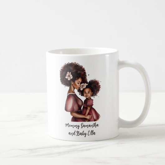 Personalisierte Mama und Tochter (2) Kaffeetasse (Rechts)