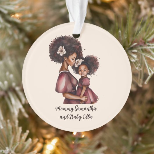 Personalisierte Mama und Tochter (2) Ornament (Baum)