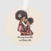 Personalisierte Mama und Tochter (2) Ornament (Vorderseite)
