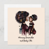 Personalisierte Mama und Tochter (4) (Vorne/Hinten)