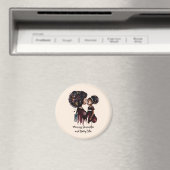 Personalisierte Mama und Tochter (4) Magnet (In Situ (Geschirrspüler))