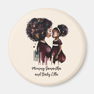 Personalisierte Mama und Tochter (4) Magnet