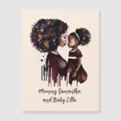 Personalisierte Mama und Tochter (4) Magnetkarte (Vorderseite)
