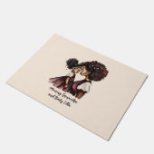 Personalisierte Mama und Tochter (5) Fußmatte (Schrägansicht)