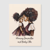 Personalisierte Mama und Tochter (5) Magnetkarte (Vorderseite)