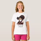 Personalisierte Mama und Tochter (5) T-Shirt (Vorne ganz)