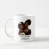 Personalisierte Mama und Tochter (6) Kaffeetasse (Links)