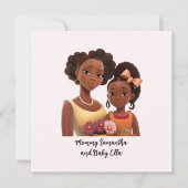 Personalisierte Mama und Tochter (7) (Vorderseite)