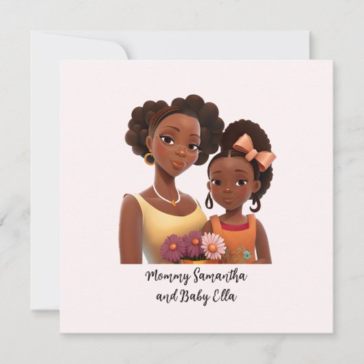 Personalisierte Mama und Tochter (7) (Vorderseite)