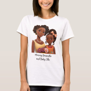 Personalisierte Mama und Tochter (7) T-Shirt