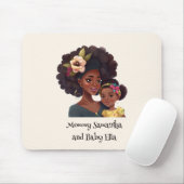 Personalisierte Mama und Tochter (8) Mousepad (Mit Mouse)