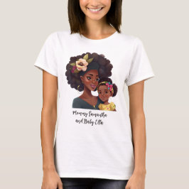 Personalisierte Mama und Tochter (8) T-Shirt