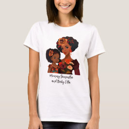 Personalisierte Mama und Tochter (9) T-Shirt
