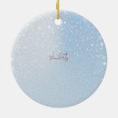 Personalisierte Mama Vater Dog Familie Keramik Ornament (Hinten)