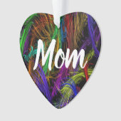 Personalisierte Mama-Verzierung Ornament (Vorderseite)