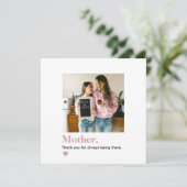 Personalisierte Mama Vielen Dank Foto (Stehend Vorderseite)