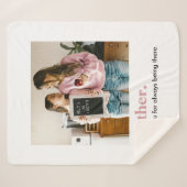 Personalisierte Mama Vielen Dank Foto Sherpadecke (Vorderseite (Horizontal))