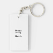 Personalisierte Mama von Foto und Text Schlüsselanhänger (Rückseite)