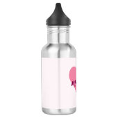 Personalisierte "Mama" Wasserflasche - rosa Herz (Links)