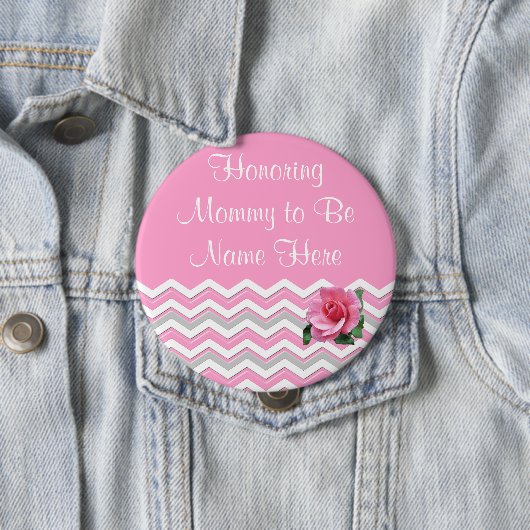 PERSONALISIERTE Mama, zum Baby-Duschen-Button zu Button (Beispiel)