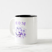 Personalisierte Mama Zweifarbige Tasse (Vorderseite Links)