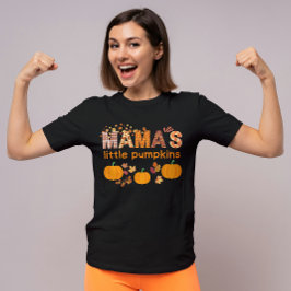Personalisierte Mamas kleine Kürbiskins Niedliche T-Shirt
