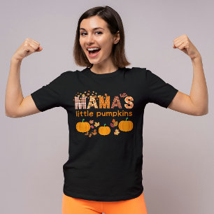 Personalisierte Mamas kleine Kürbiskins Niedliche T-Shirt