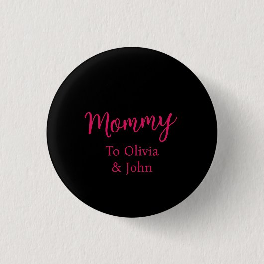 Personalisierte Mami Button (Vorderseite)