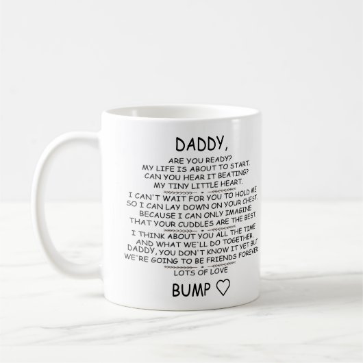Personalisierte Mami, die von zwei-Tonen-Baby-Bump Kaffeetasse (Links)