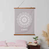Personalisierte Mandala Dorm Zimmermauer Wandteppich Mit Holzrahmen (Schlafzimmer)