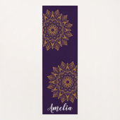 personalisierte Mandala Yogamatte (Vorderseite)