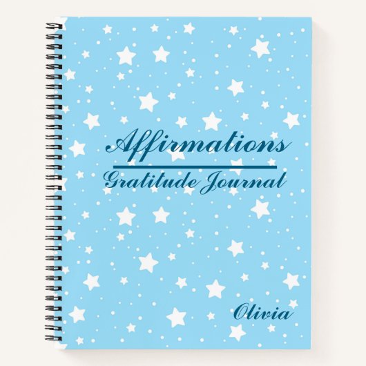 Personalisierte Manifestation Dankbarkeit Selbstve Notizblock (Vorderseite)